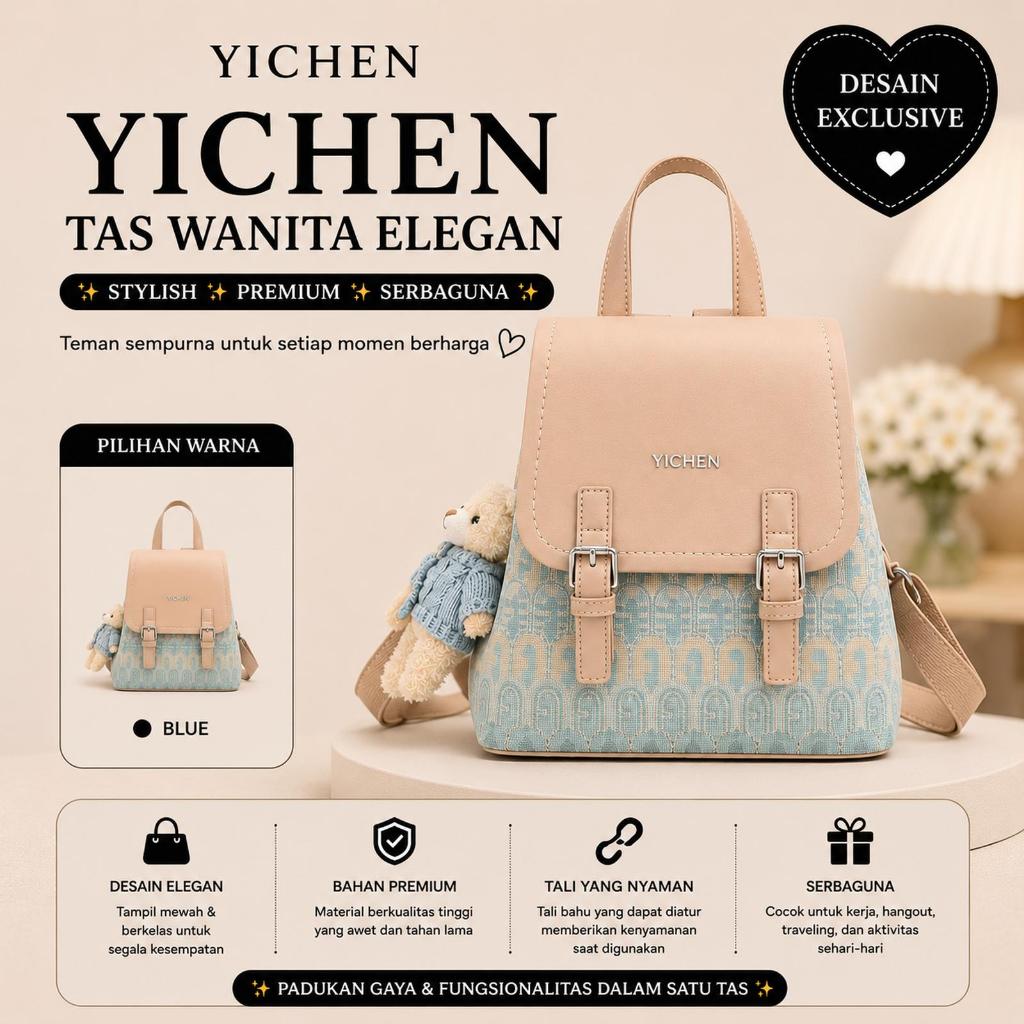 Château Bag - Yichen Tas Ransel Wanita Import Yichen Women Casual Backpack Korean Style Tas Sekolah 