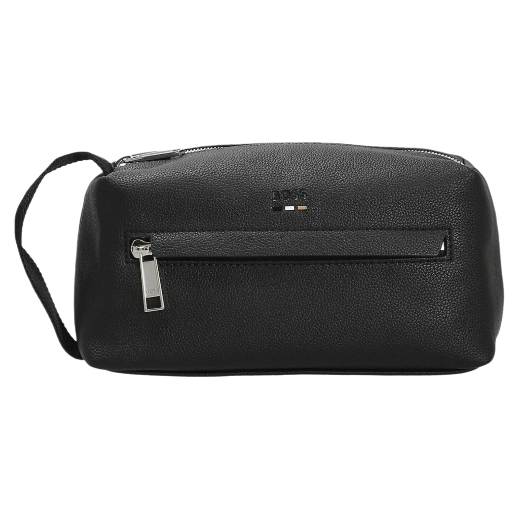 Hugo Boss Ray Travel Black Toiletry / Tas Branded Original
