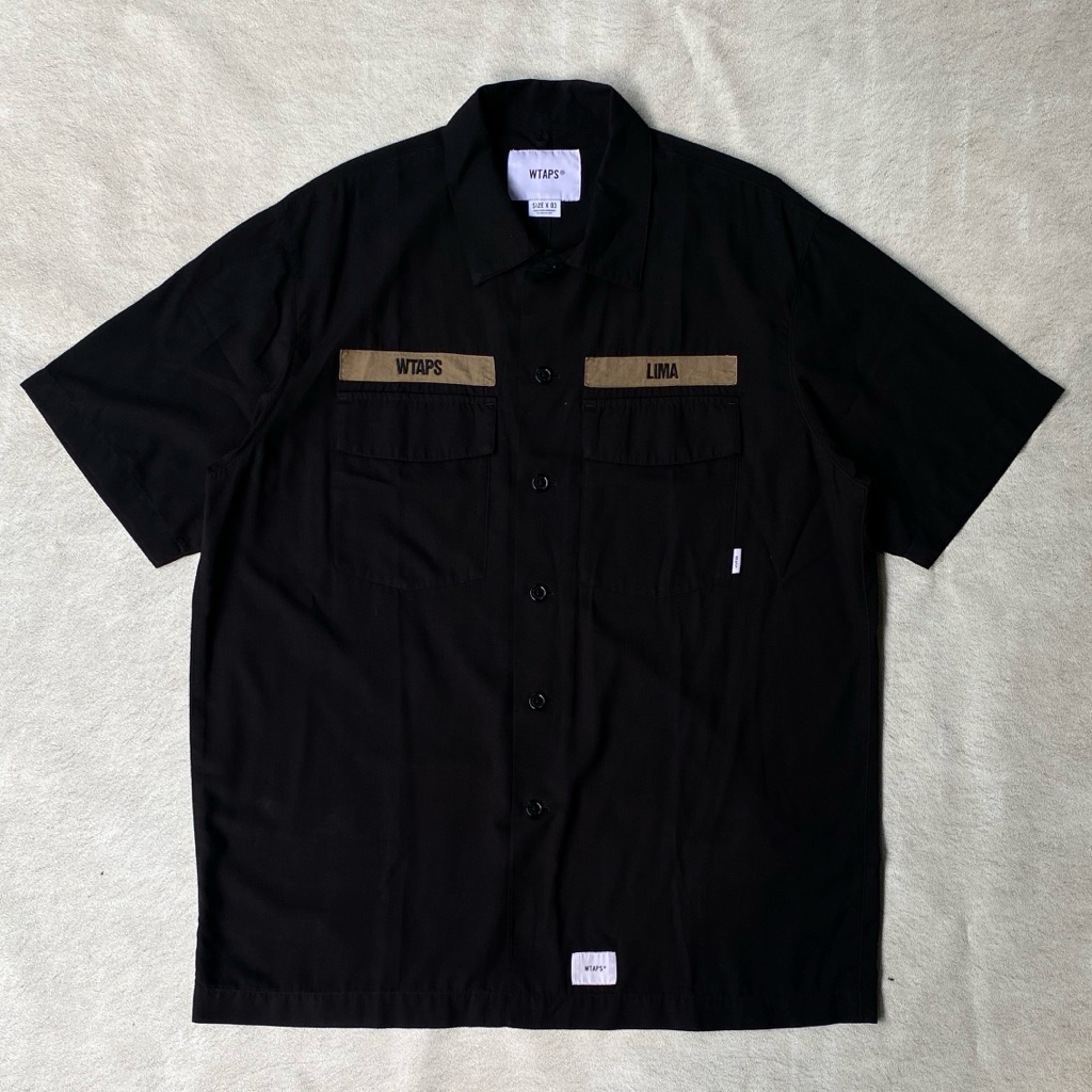Wtaps Buds Rapo Poplin S/S Shirt - Black