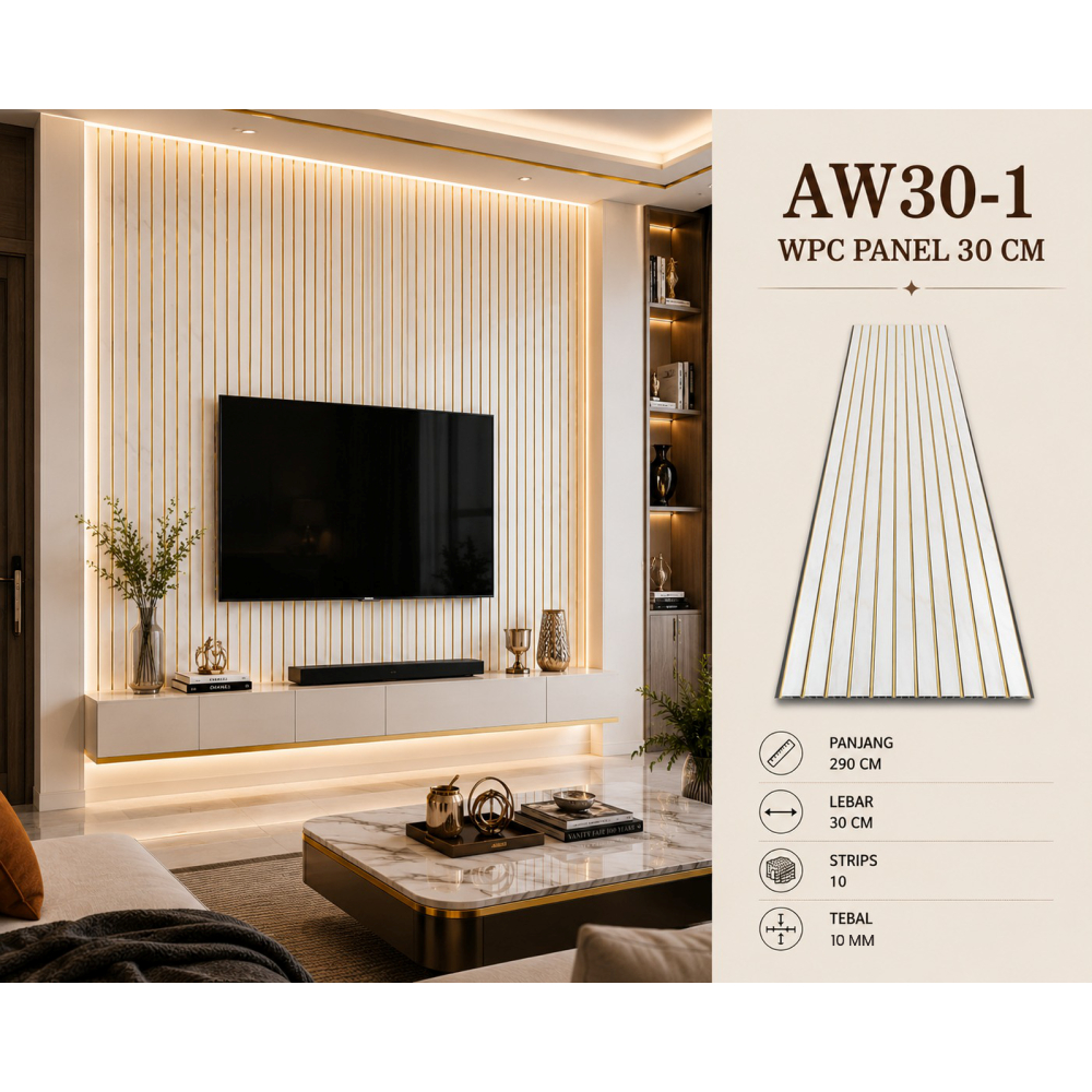 wall panel 30 cm wpc wall panel 3d wall panel pvc Premium Wall Panel Anti Rayap Dan Anti Air WPC Woo