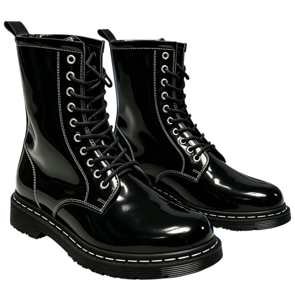 HARVEY - Sepatu Docmart Boots Tinggi 10 Hole Pria