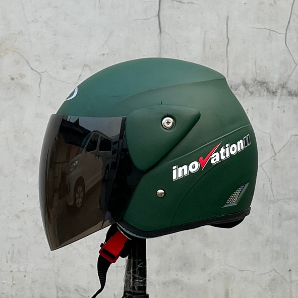 Helm Half Face Evo Polos Evolution Model Helm GM Original Untuk Pria Dan Wanita Dewasa COD