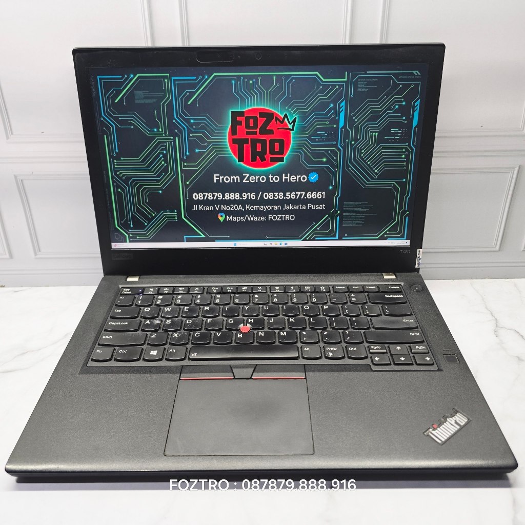 Laptop Lenovo Thinkpad T480 Core i7 Gen8 Nvidia MX150 RAM 16/256GB Siap Pakai No Minus