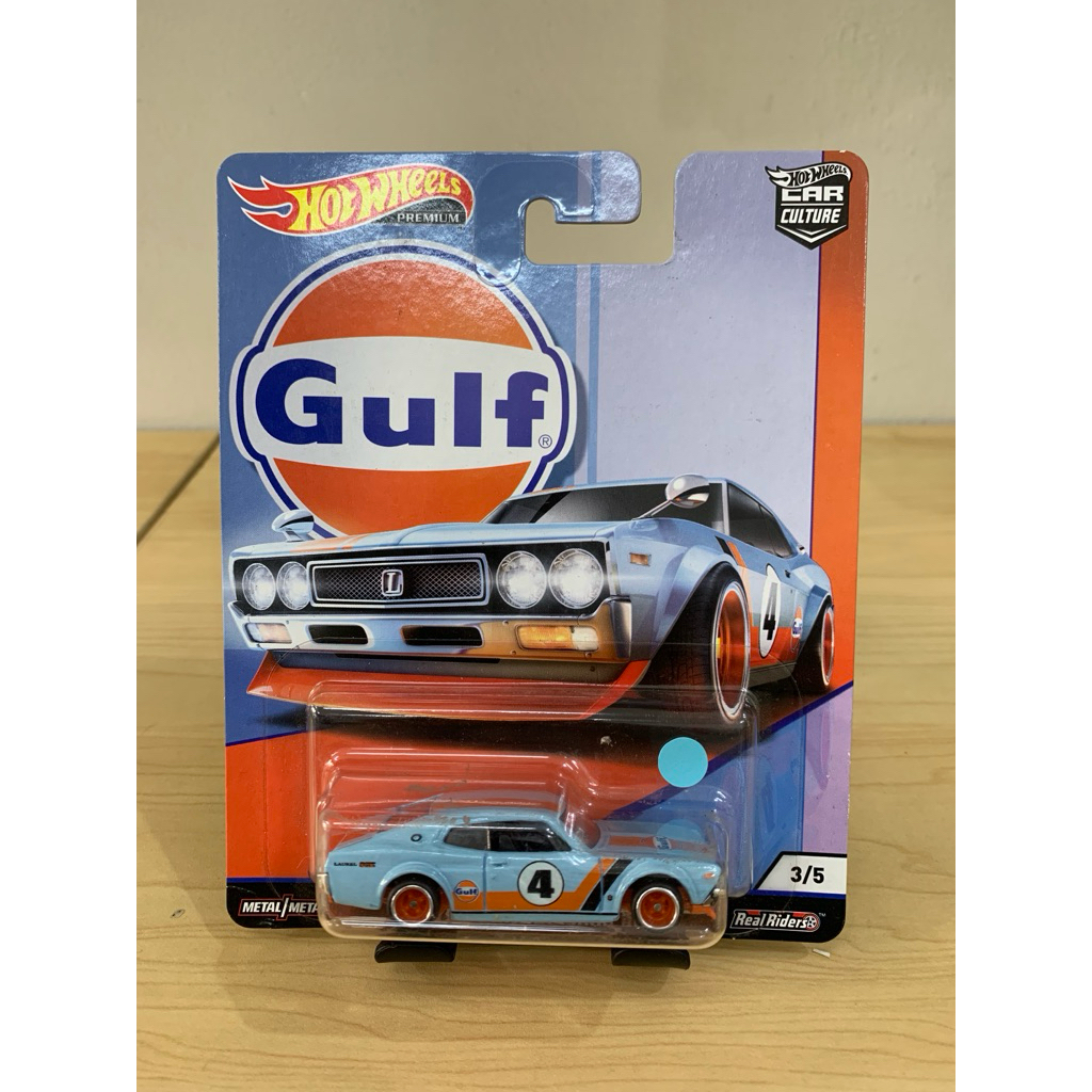 hot wheels gulf nissan laurel 2000 sgx biru