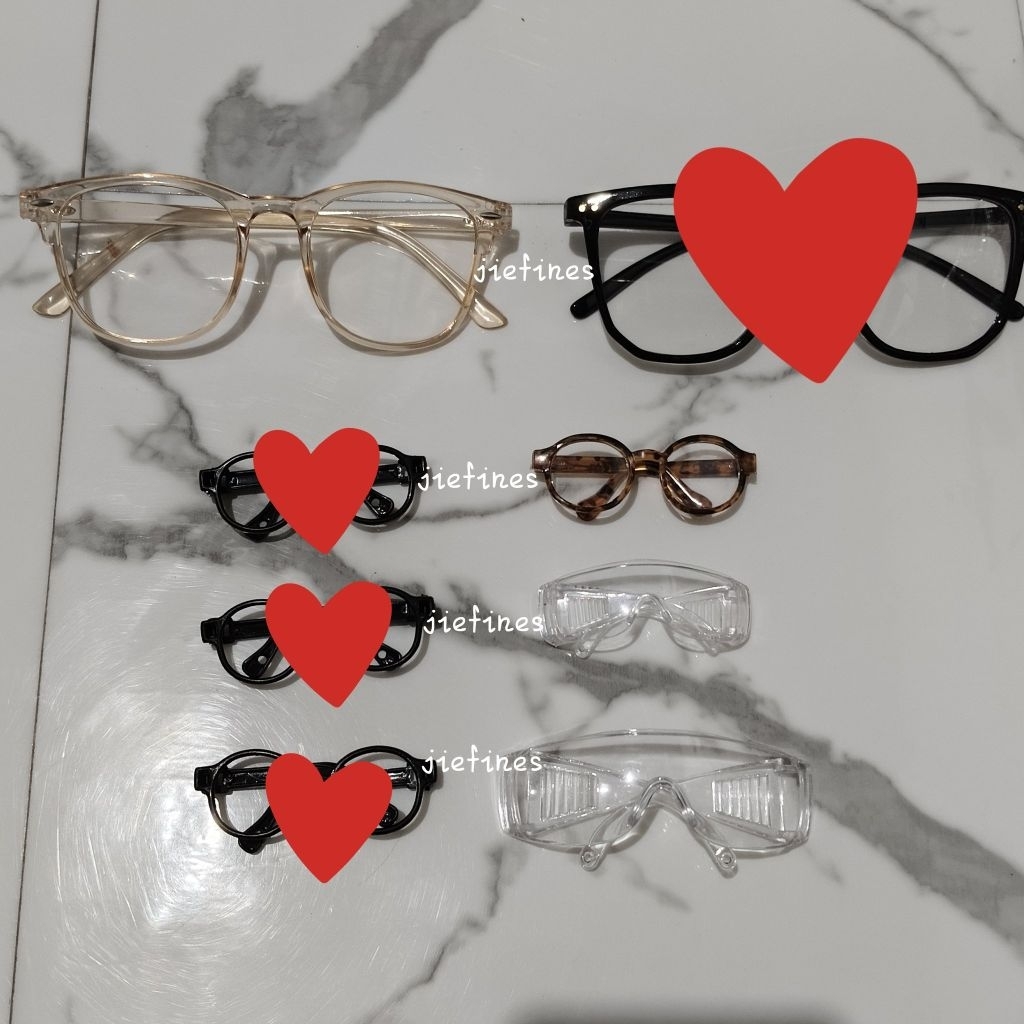 kacamata doll boneka 10 20 40 cm eyeglasses