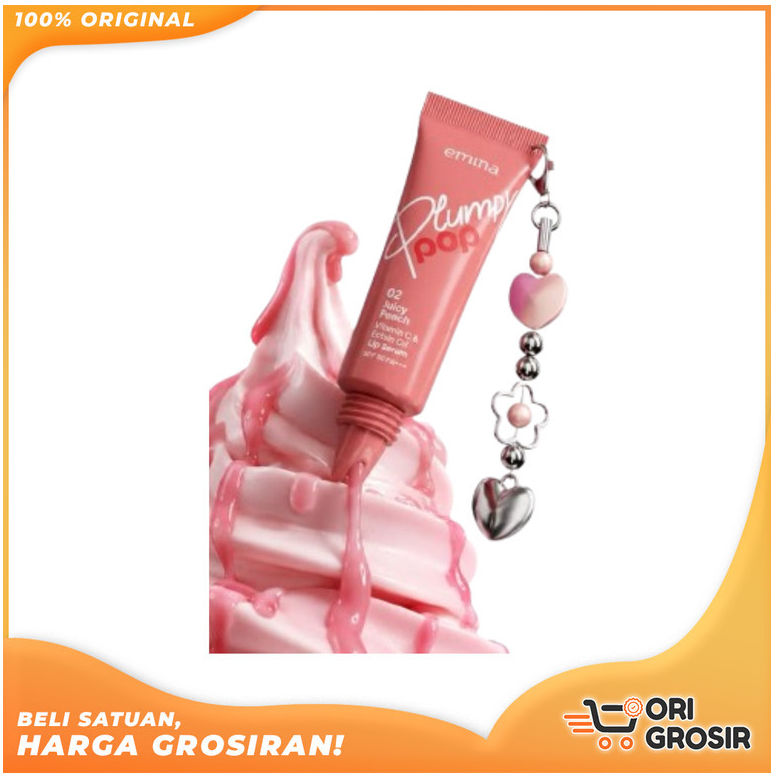 ORI GROSIR |Emina Sunny Glow & Plumpy Pop Lip Serum SPF 50 PA++++ 7g Instant & Longlasting