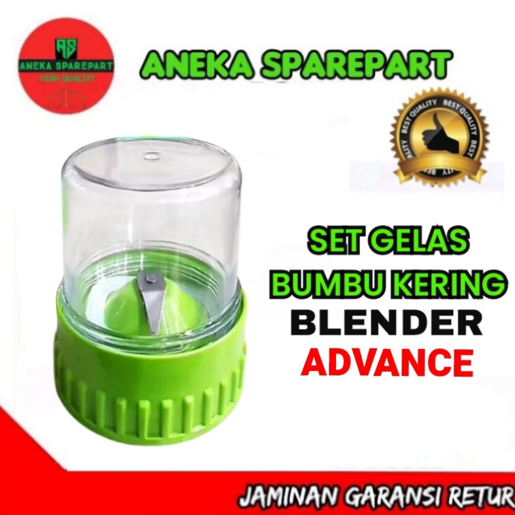 set gelas bumbu kering blender ADVANCE