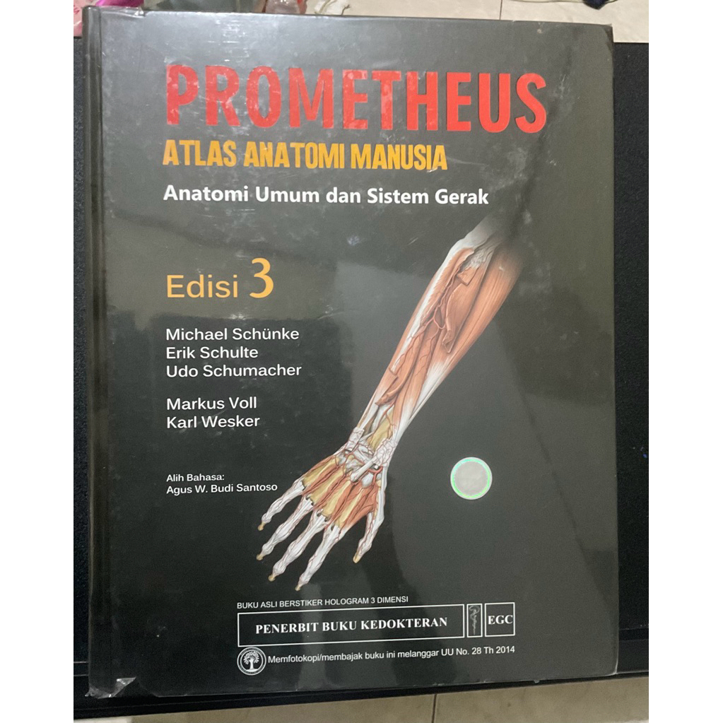 [PRELOVED] Atlas Anatomi PROMETHEUS Edisi 3 (ANATOMI UMUM & SIS GERAK)