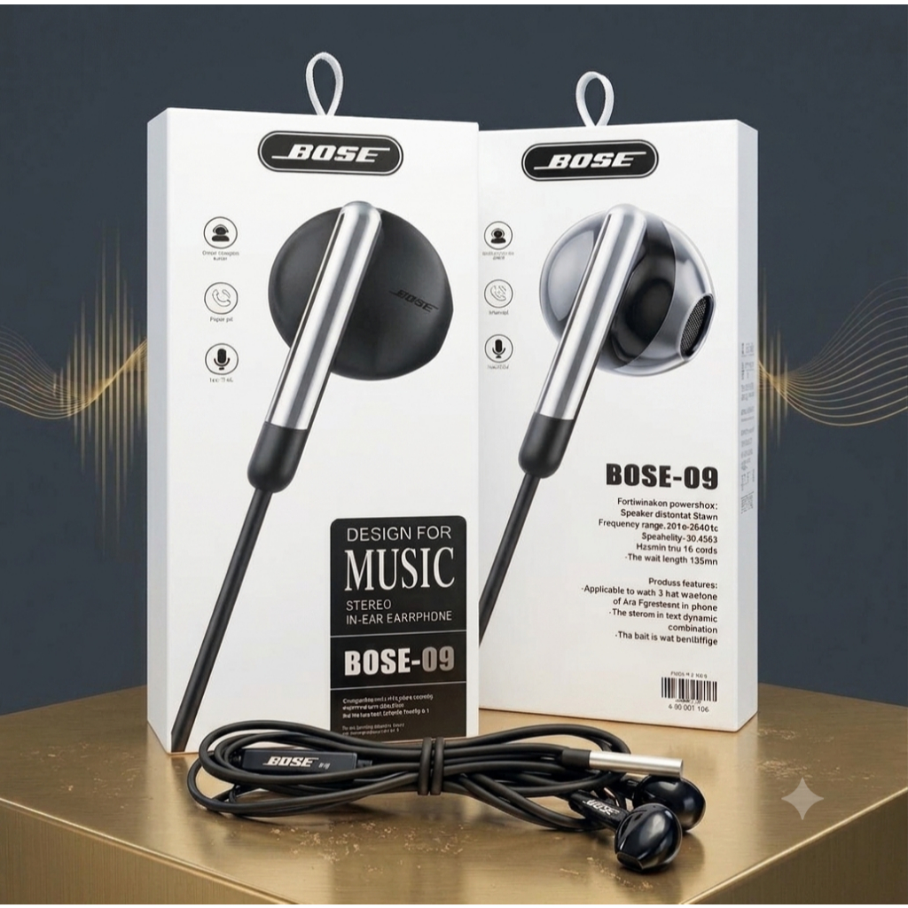 BOSE 09 Earphone Headphone With Microfon