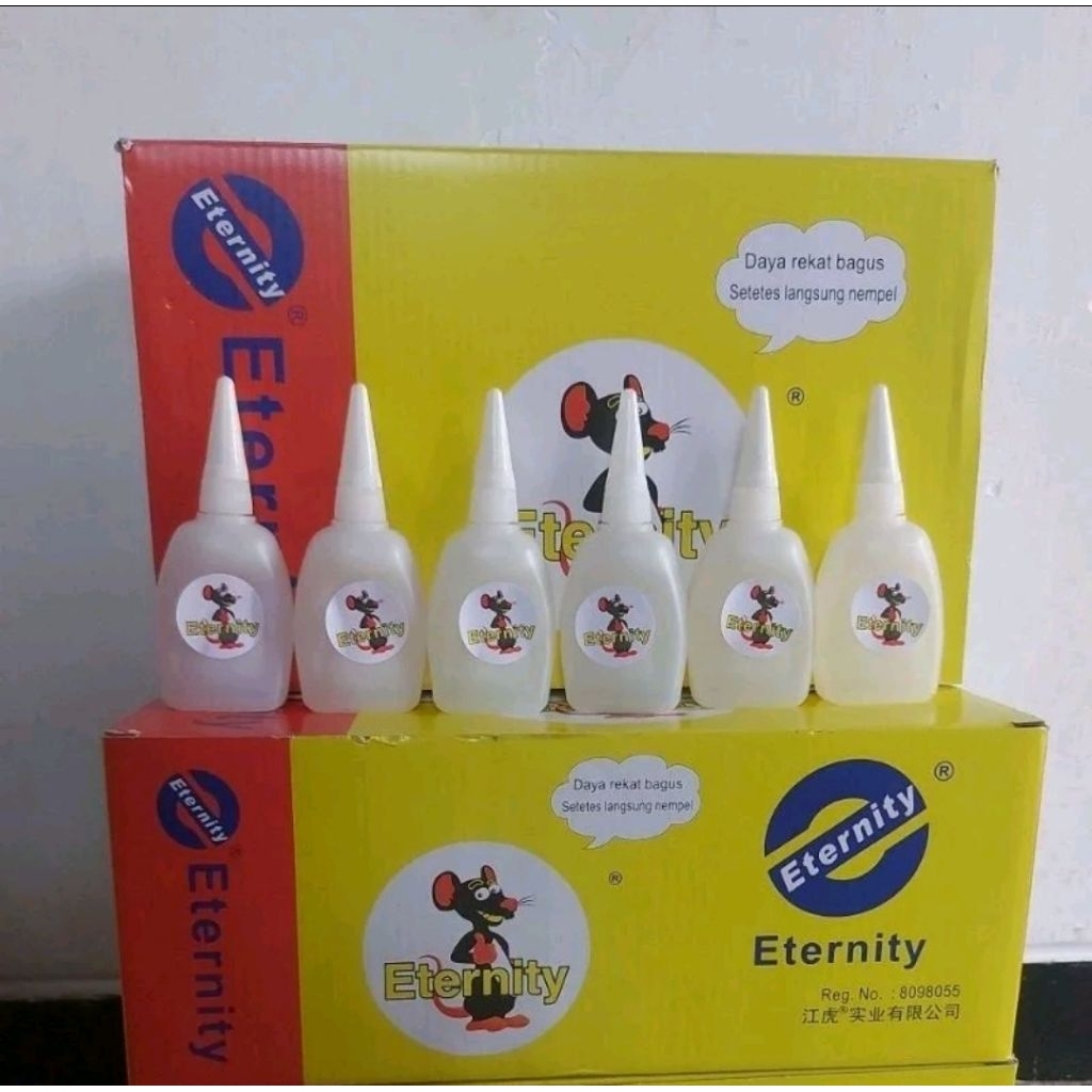 Lem Cair Tetes Jumbo Eternity Gambar Tikus - Perekat Kuat - Lem Eternity