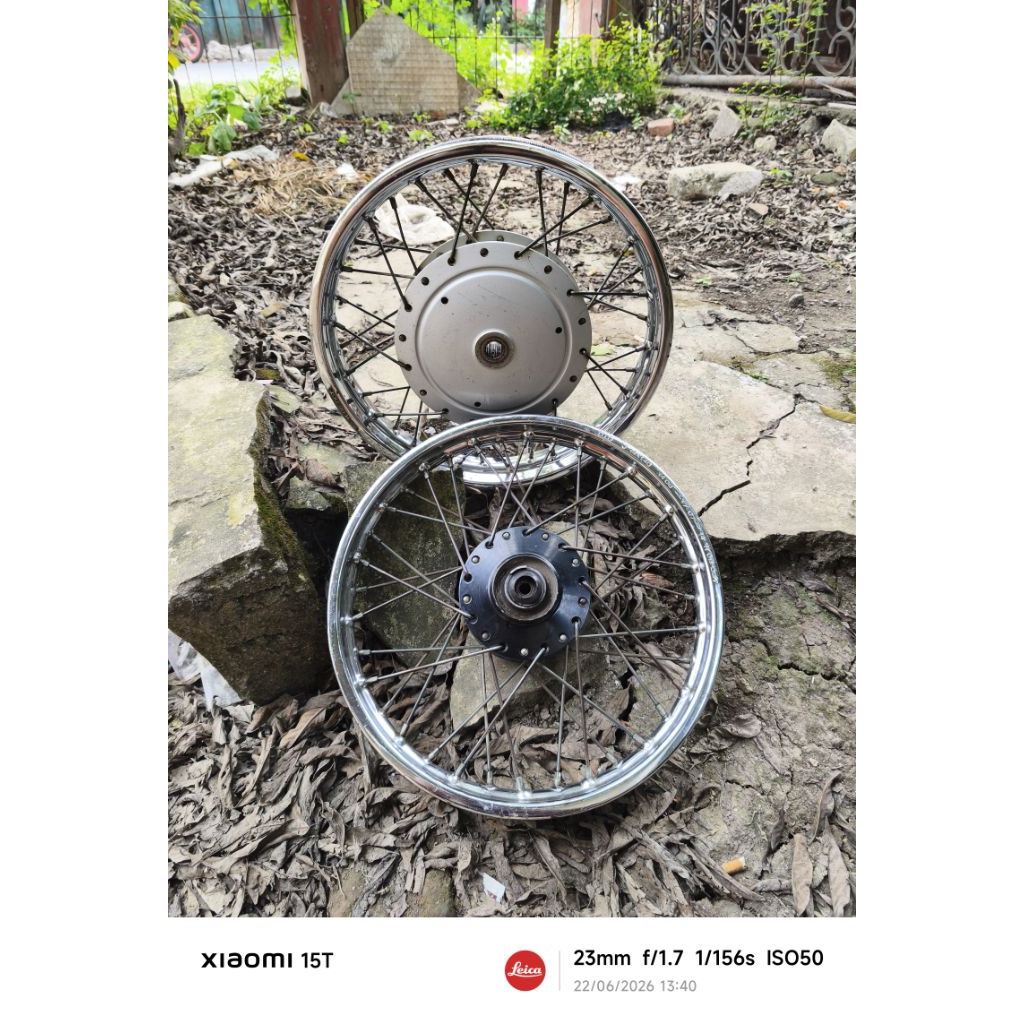 SET DEPAN BELAKANG VELG JARI JARI RING 14 DID MOTOR MIO