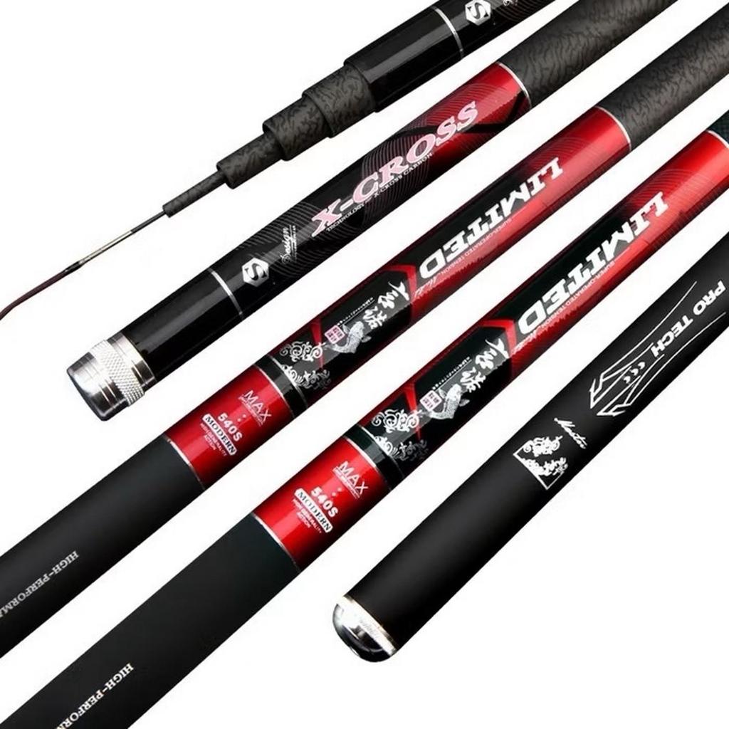 Joran Tegek Pancing Xcross Limited Ros Pendek 78cm Tegek Import Bahan Karbon - 360