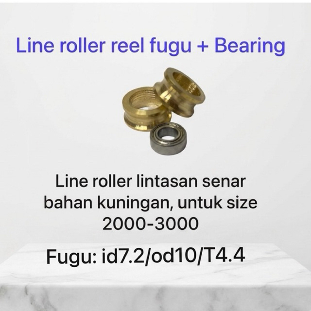 Line Roller FUGU / Roller Gold lintasan tali senar Reel pancing + Bearing