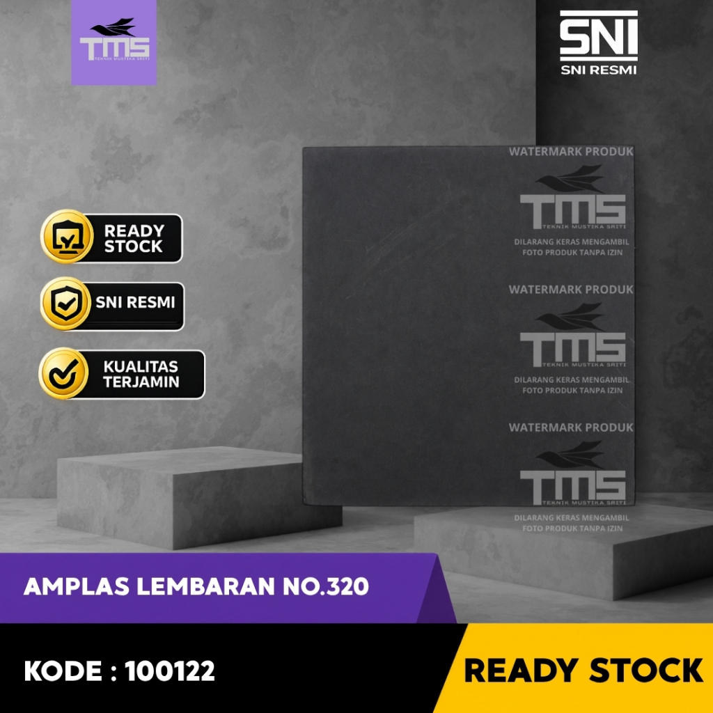 Amplas Lembaran No 320 Amplas Kayu Besi Tembok Finishing Halus Taiyo Ready Stock
