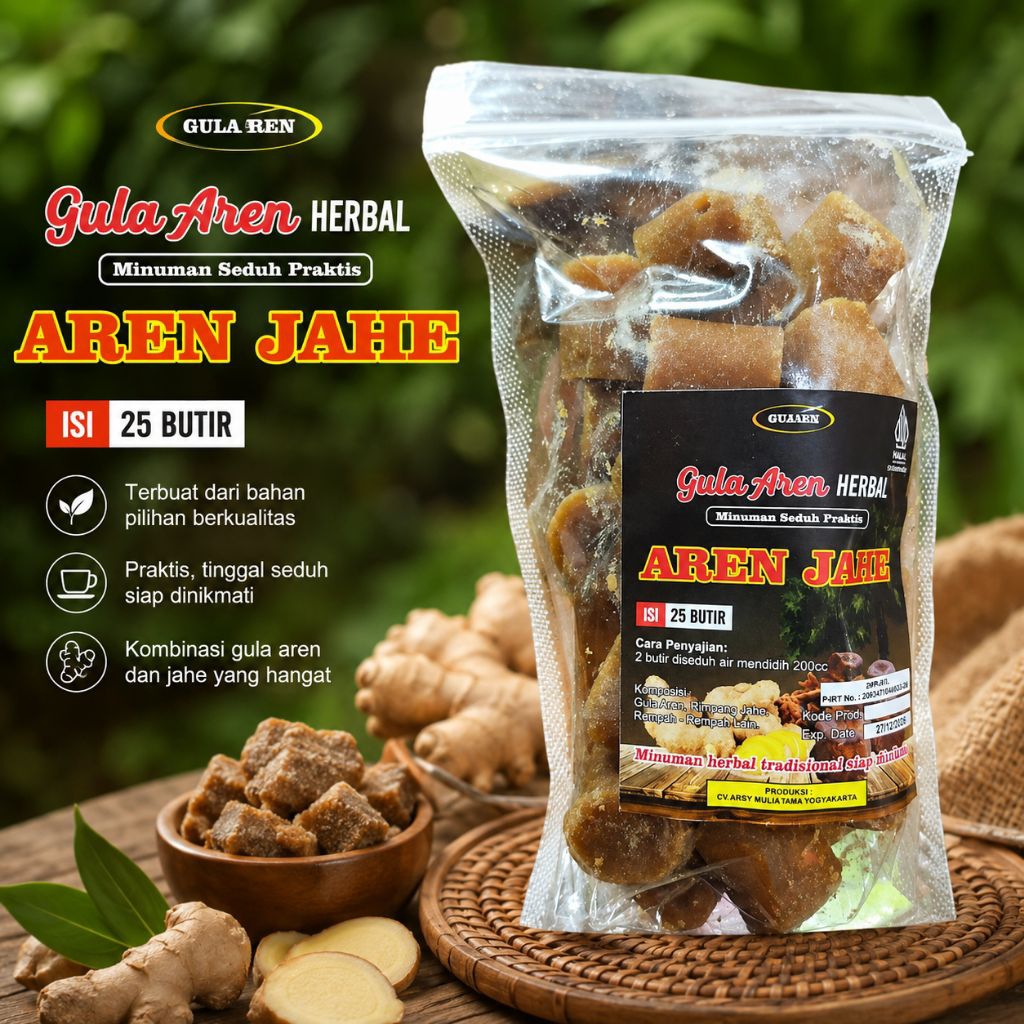 Gula aren jahe - wedang gujahe - wedang jahe praktis - wedang jahe gula aren - original minuman Jogj