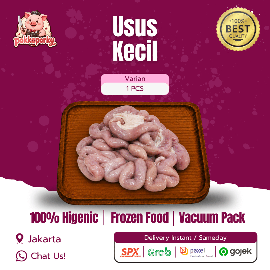 Daging Babi Usus Kecil 1 pcs Frozen Vacuum Fresh Premium | Pokkoporky