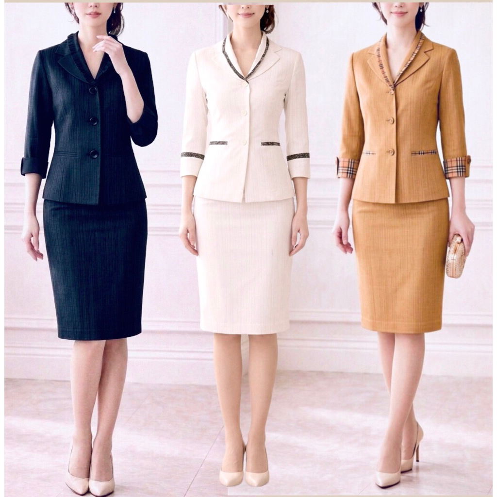 Set BLazer Wanita Kantor. Pakaian kantor wanita set. Setelan blazer wanita kantor slimfit elegan mod