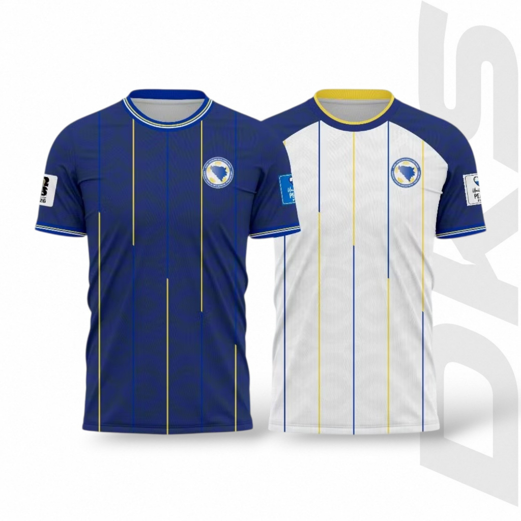 Jersey Bosnia Herzegovina Home Away Piala Dunia 2026 Full Printing