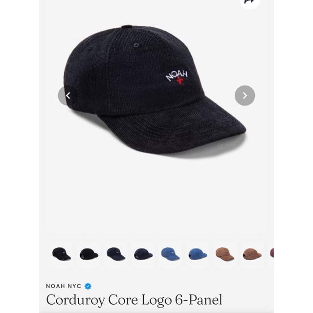 noah corduroy core logo 6panel