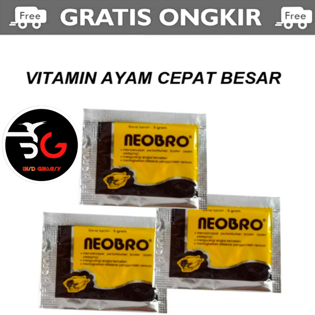 NEOBRO VITAMIN PENGGEMUK AYAM PEDAGING NEOBRO AYAM MEDION