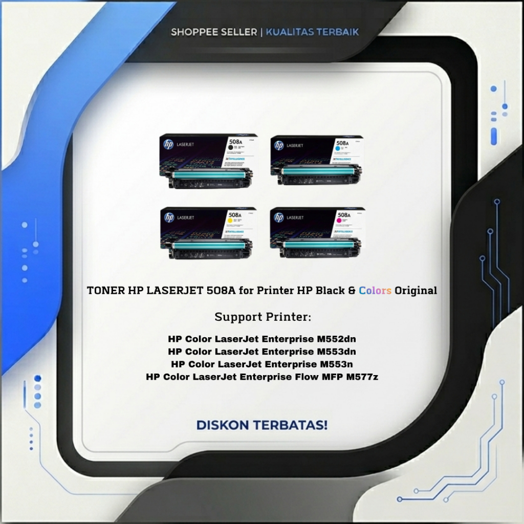 Cartridge Toner Laserjet HP 508A Printer LaserJet Enterprise M552dn, M553dn, M553n, MFP M577z cc