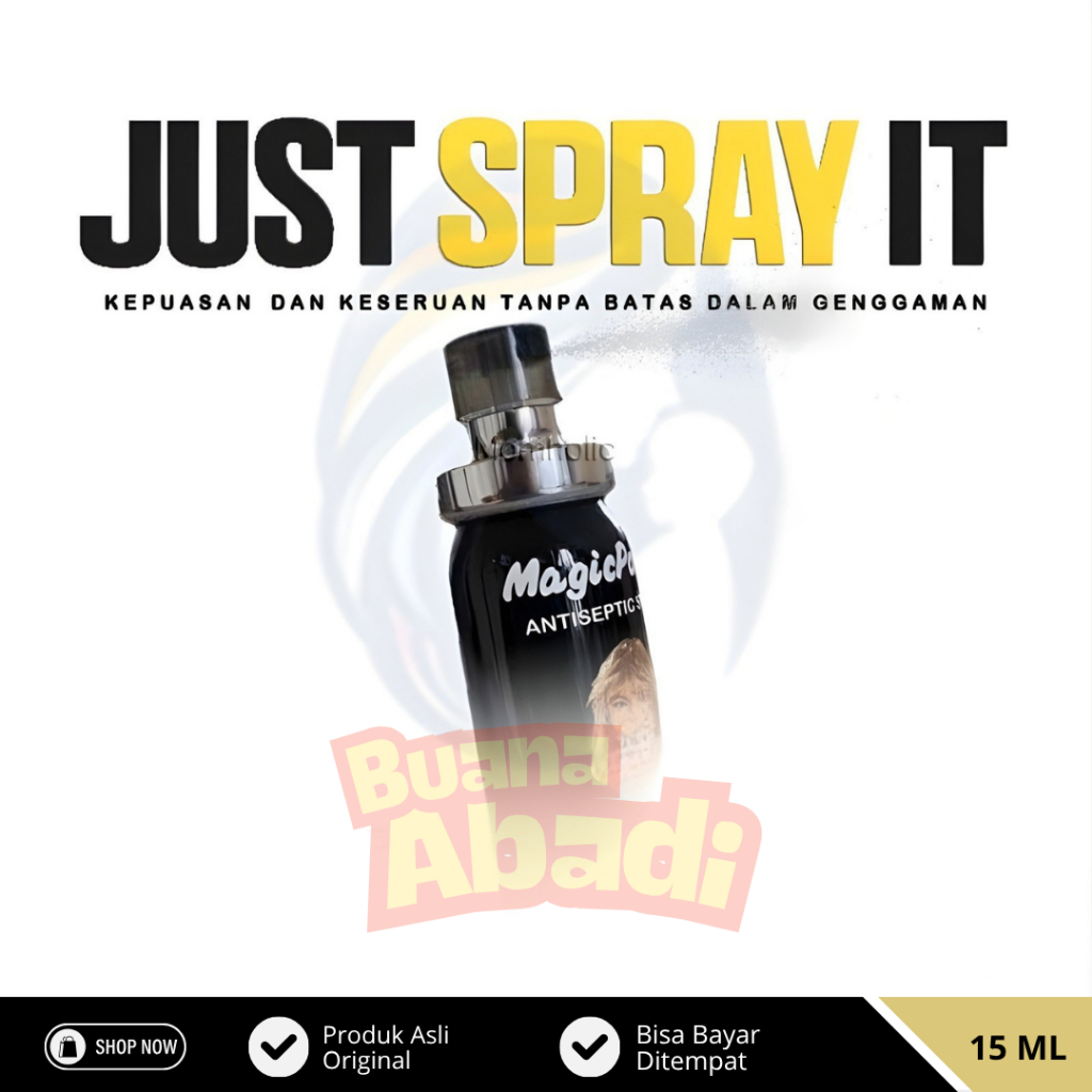 Tisu Antiseptik Spray Original (PowerMagic) Pembersih Luka Bikin Kebas