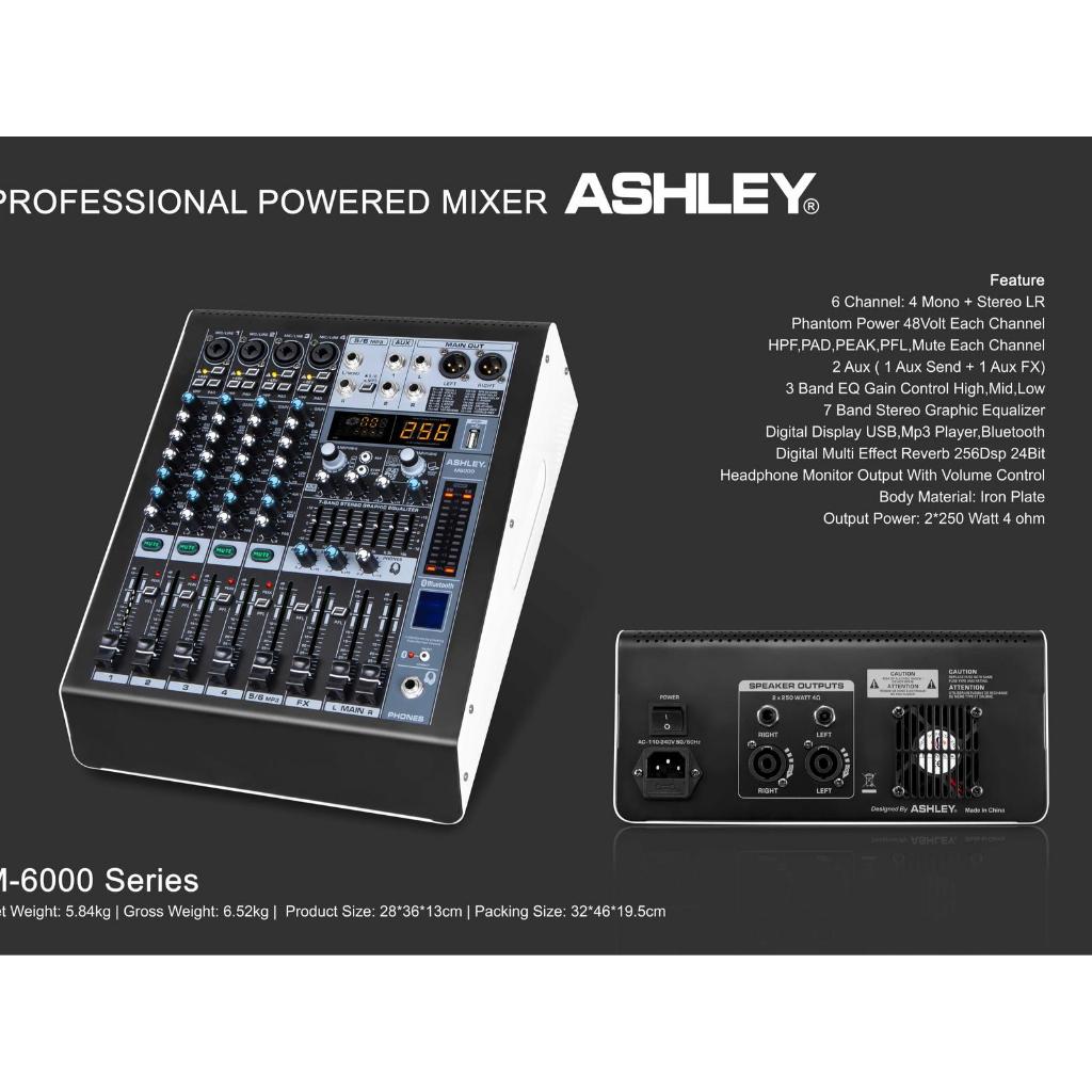 Power Mixer Ashley M6000 M 6000 New 8 FEEDER ORIGINAL ASHLEY