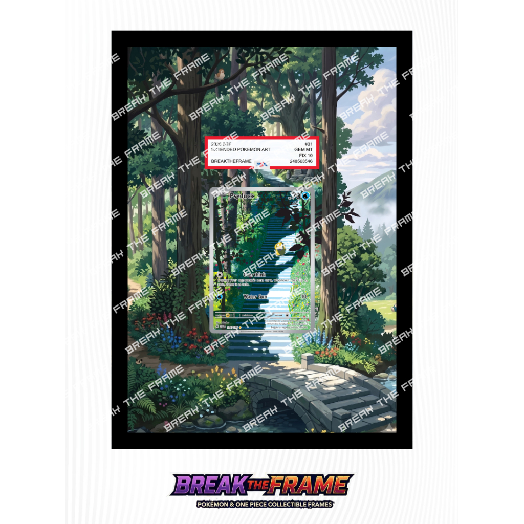 Psyduck - Pokemon 151 #175 - Solid Frame Extended Art Pokemon TCG