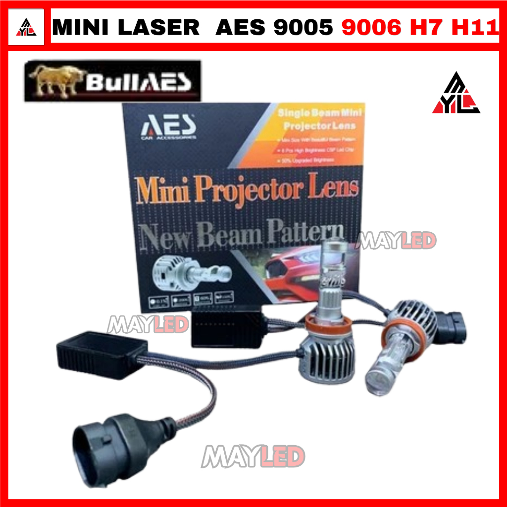 Biled Laser Mini AES 9005 9006 H7 H11 Merk AES