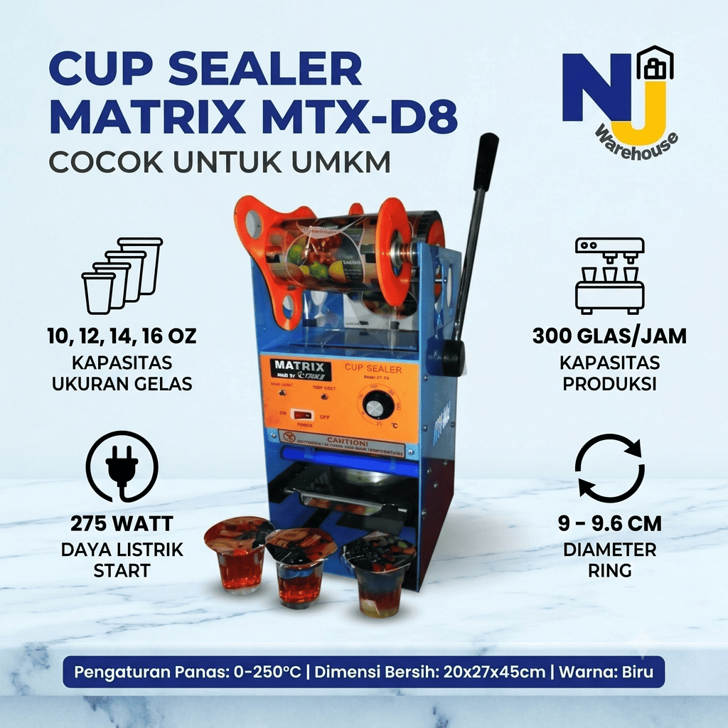 MATRIX Cup Sealer MTX-D8 || Cup Sealer Pop Ice/Es Teh