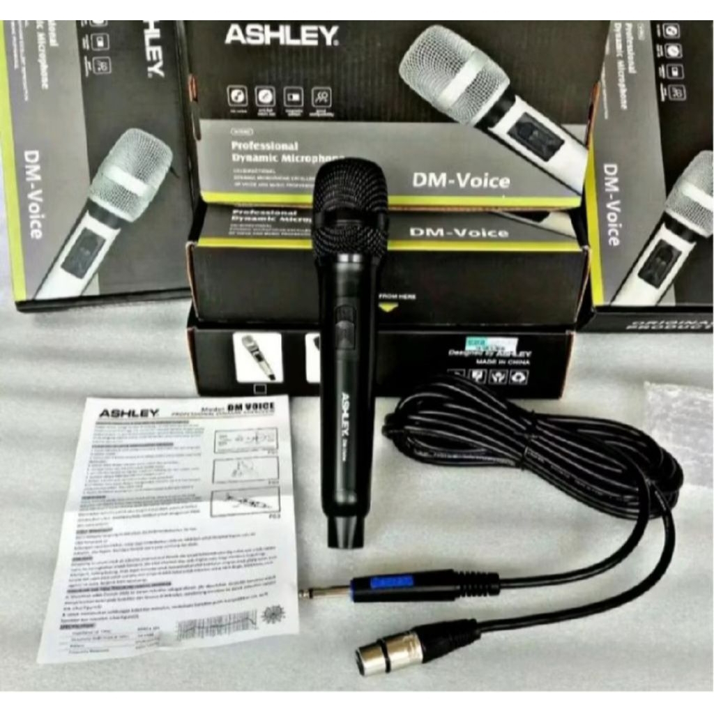 Mic Kabel Original Ashley Mikropon Ashley Mikrofon Ashley