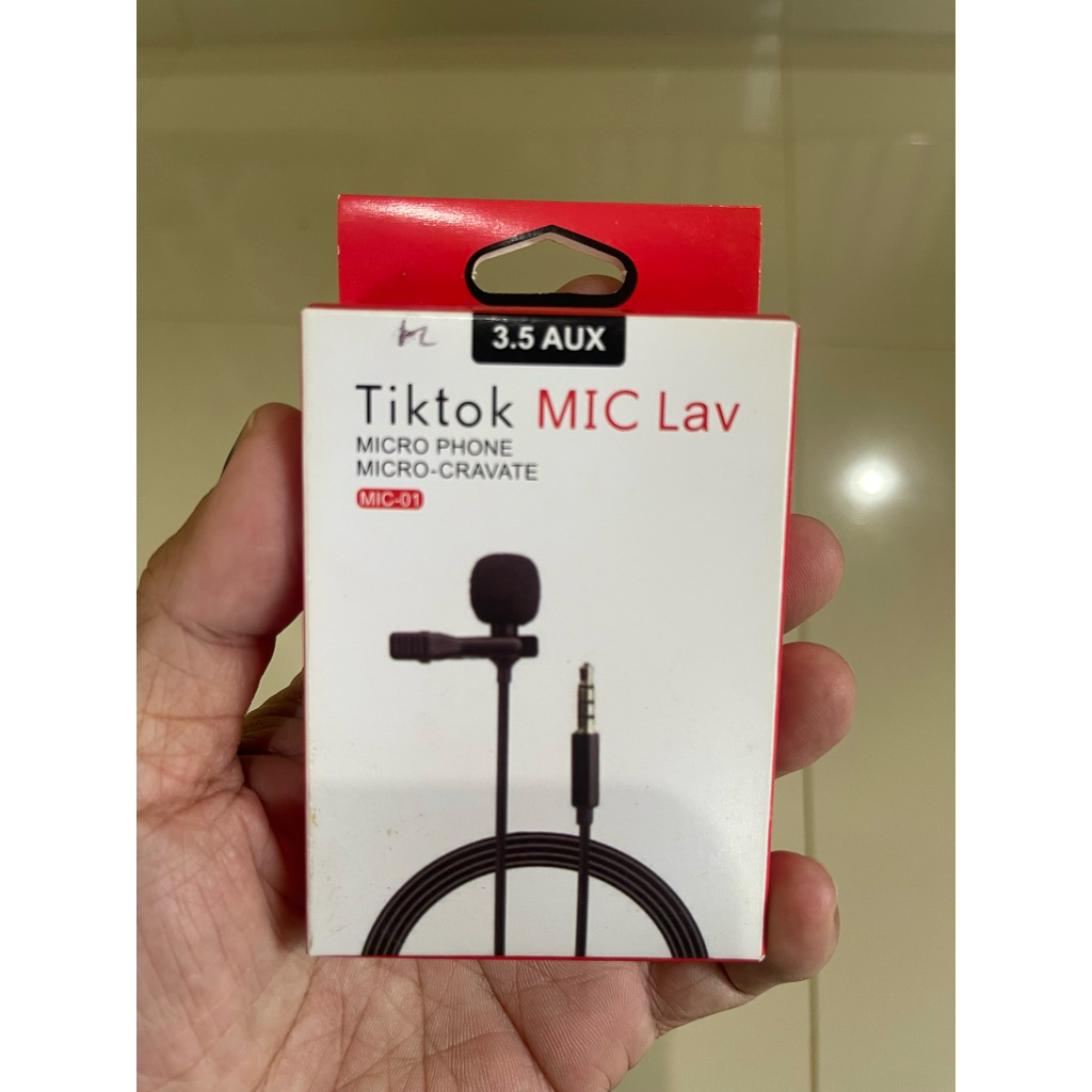 Mic Lavalier 3.5mm AUX MIC-01 – Clip On Microphone