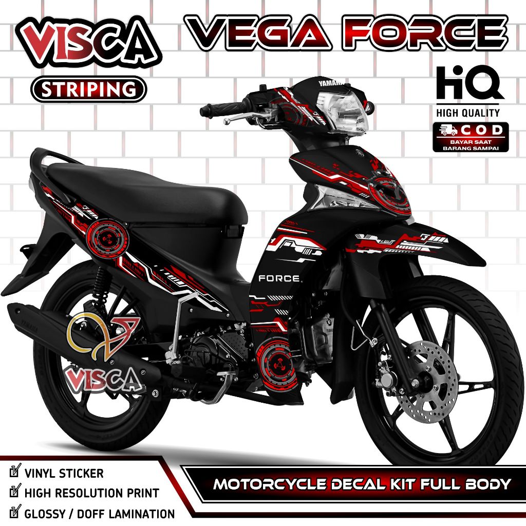 Decal Vega Force - Stiker Vega Force - Dekal Vega Force Full Body - Striping Vega Force Variasi - De