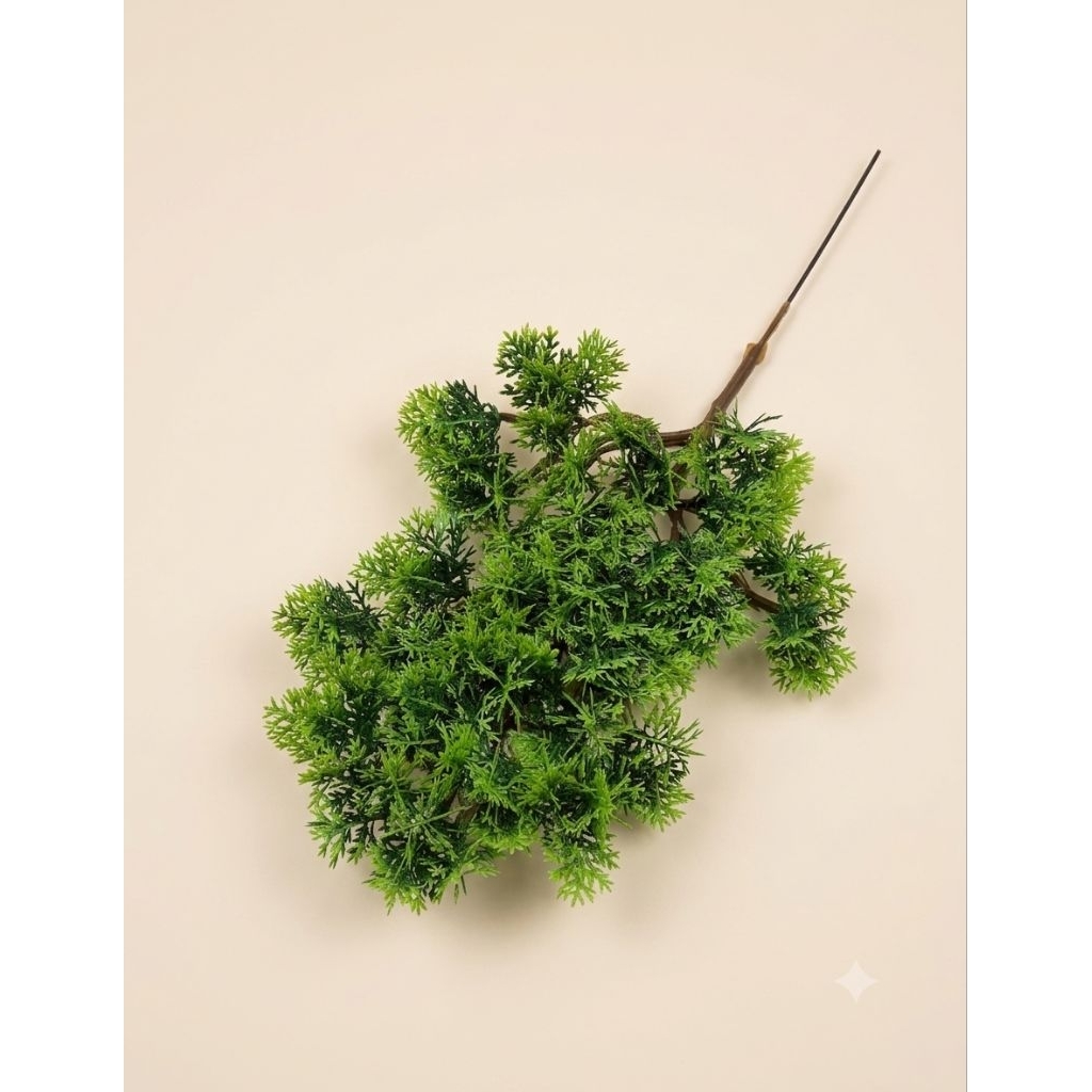 Daun pinus artificial/Daun bonsai cemara/Tanaman plastik hias daun cemara bonsai artificial