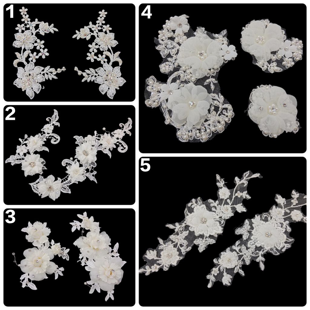 Hairpiece Lace / Korsase Brukat ,Korsase Rambut ,Korsase Gaun, Aksesoris Rambut/Gaun
