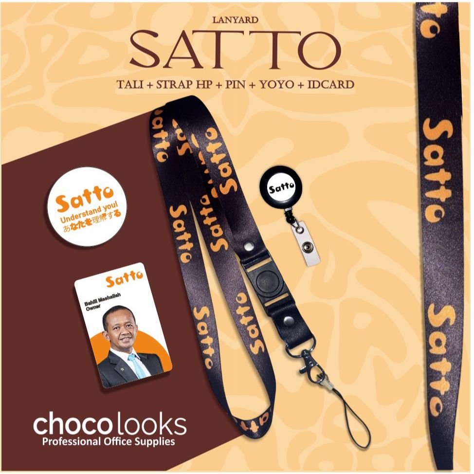 Tali IDcard Satto | Lanyard SATTO [ READY STOCK ]