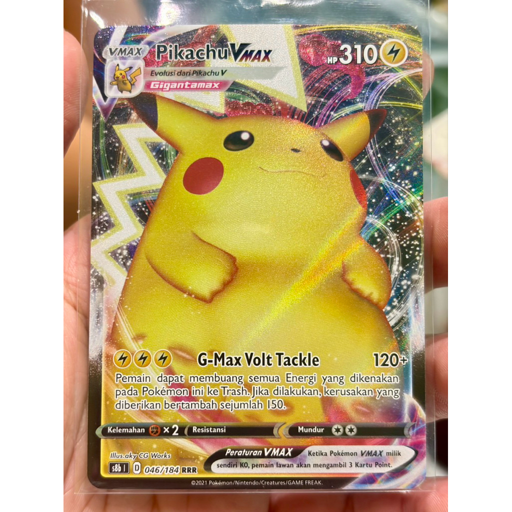 kartu pokemon tcg vmax pikachu indo