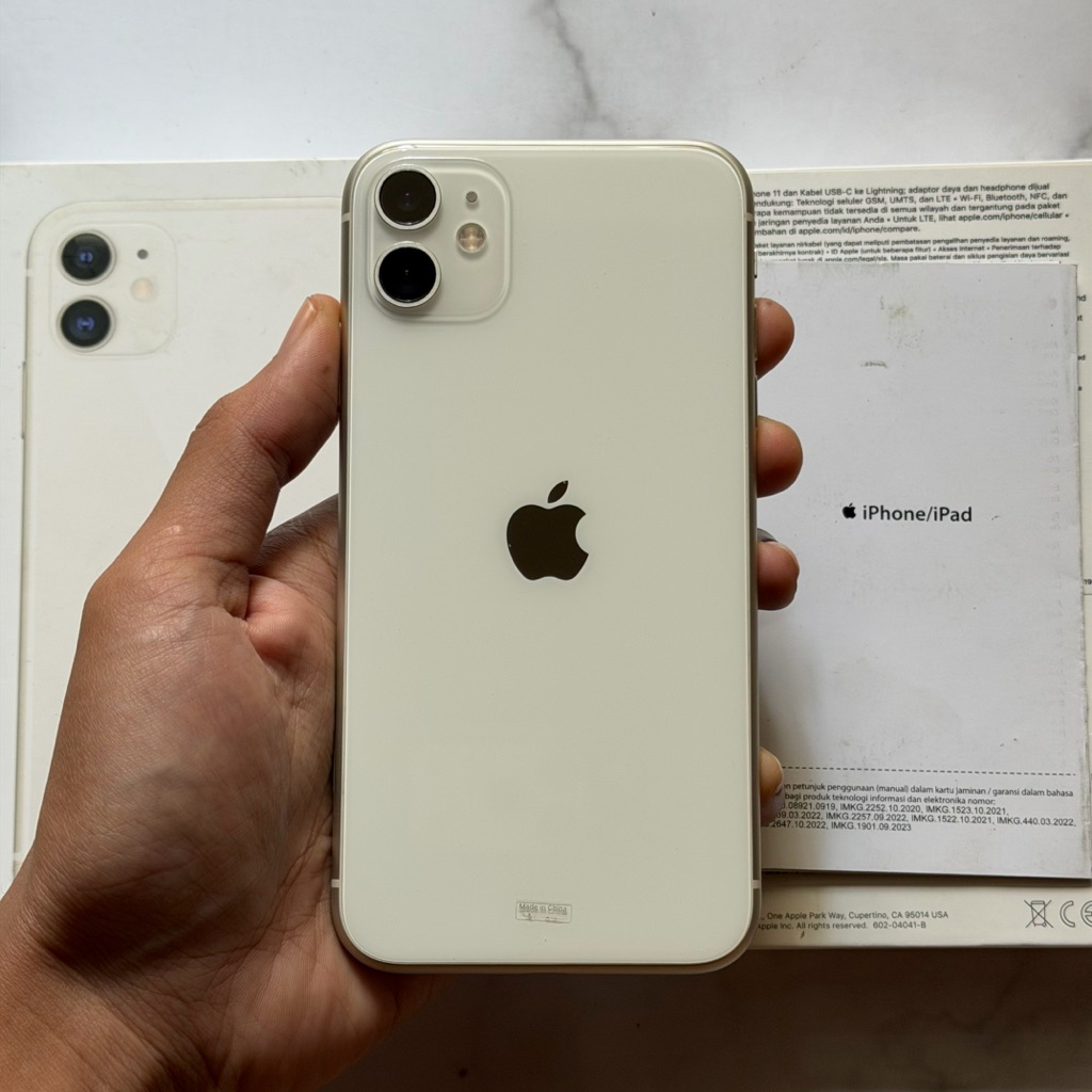iPhone 11 64GB iBox Second Fullset Original White