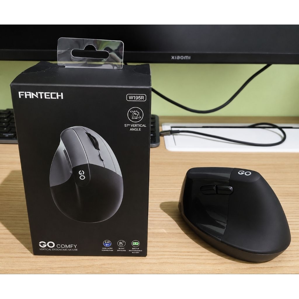 Fantech GO Comfy W195R Wireless Vertical Ergonomic Mouse - Bekas