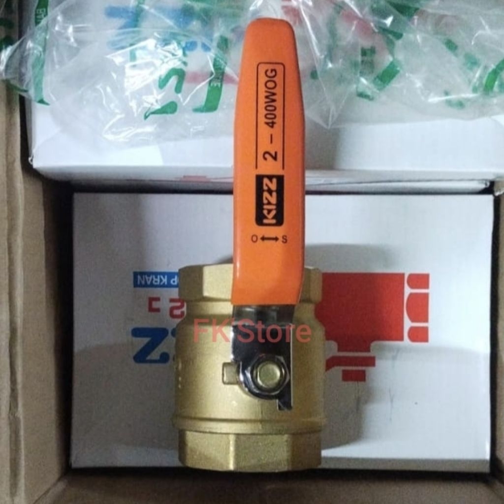 Kizz Ball Valve Kuningan 2" Stop Kran 2 Inch Kuningan