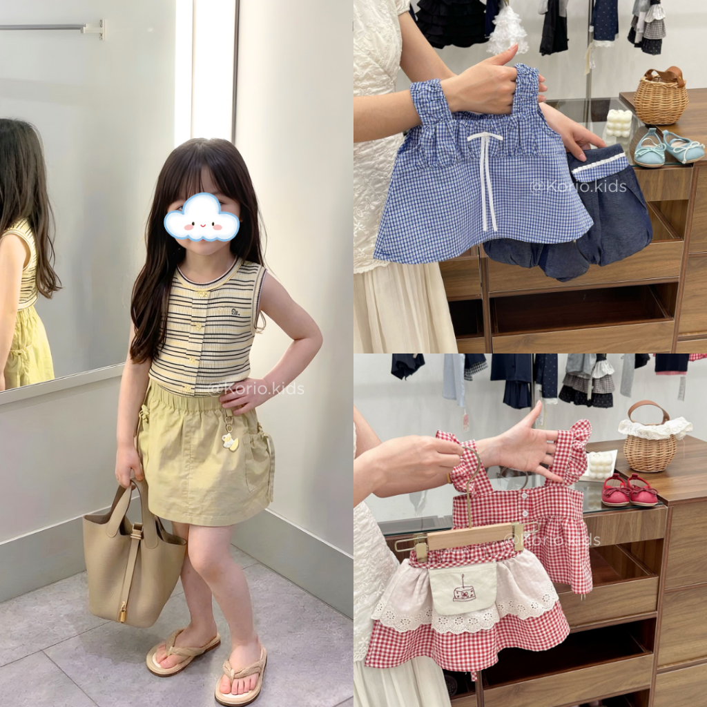 One Set Rok Anak Perempuan Baju Jalan Anak Casual Kekinian Outfit Casual Fashion Anak Cewe Baju Leba