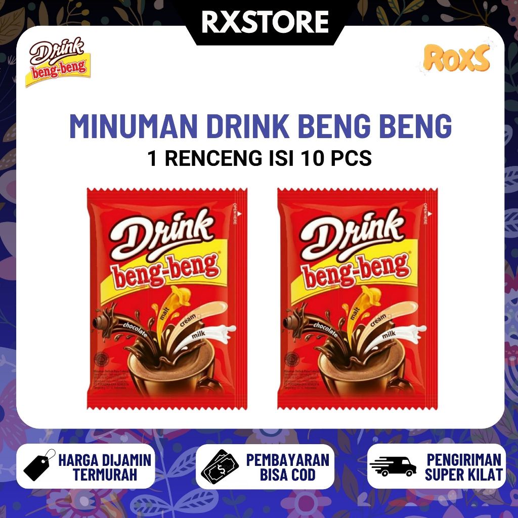 [RX] 1 Renceng Isi 10 Pcs Drink Beng Beng 30 Gram Minuman Coklat Bubuk Beng Beng Chocolate Coklat Bu