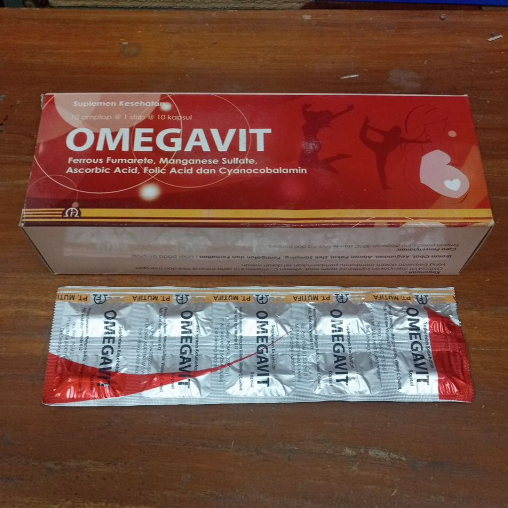 Omegavit tablet 1 strip 10 tablet original