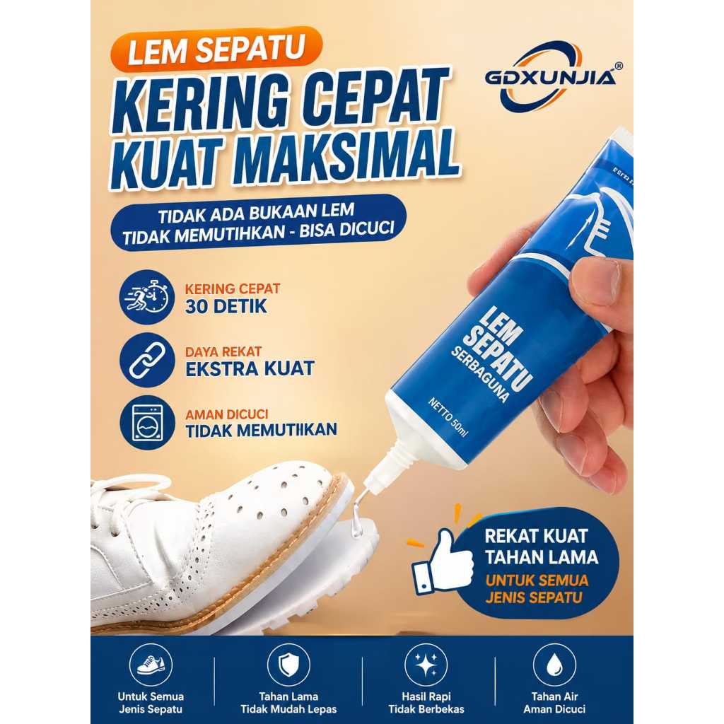 GDXUNJIA Lem Sepatu Super Kuat Lem Sepatu Super Kuat Original Lem Sepatu Super Kuat Anti Air Lem Sep