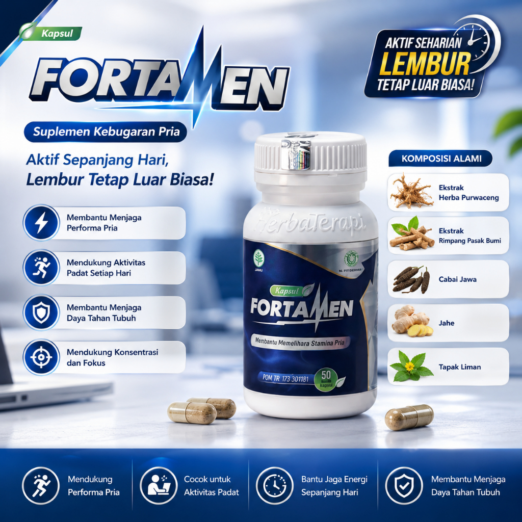 Fortamen Herbal meningkatkan kebugaran pria ORIGINAL