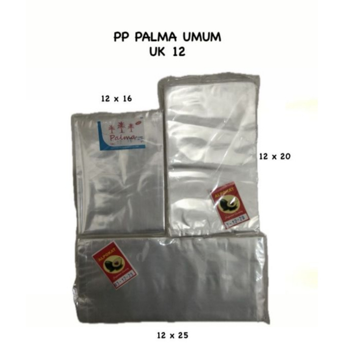 PLASTIK PALMA BENING UMUM 12X16/12X20/12X25 - PP PALMA UMUM