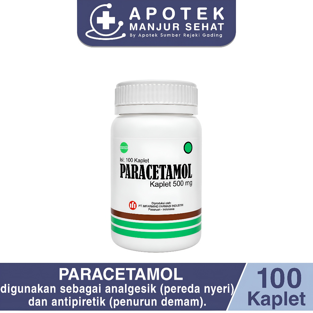 PARACETAMOL IFI BOTOL ISI 100 KAPLET