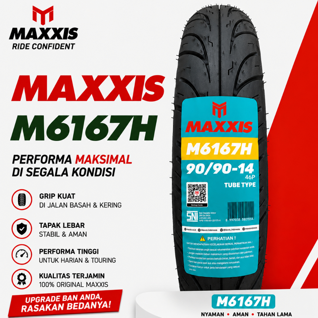 MAXXIS  M6167H TUBEYPE 90/90-14