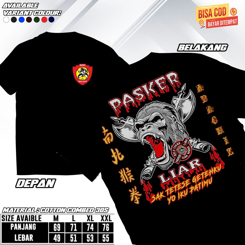 Kaos Ikspi - Kaos Pasker - Atasan Terbaru Pasker - Kaos Pria - Baju Dewasa - Cod