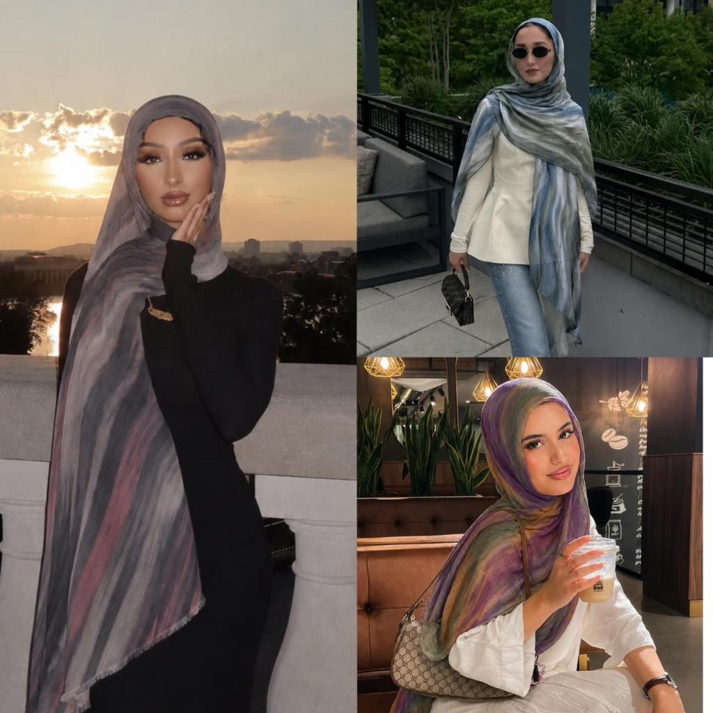 Pashmina hijab Yara (soft crinkle)